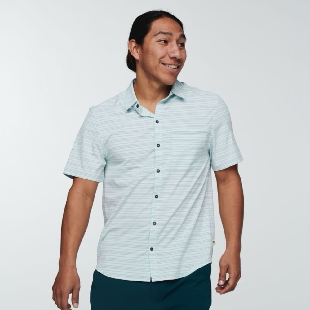 Cotopaxi Cambio Button Up Casual Shirt in Stripes